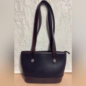 Vintage Brighton Black and Brown Satchel